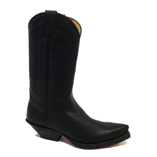 Portefeuille Cuir Gras SENDRA Texas Trail Noir - Unisexe, Avec Chaîne, Neuf Avec étiquettes